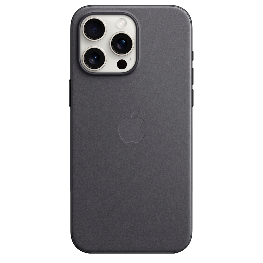 Тканевый чехол с поддержкой MagSafe Apple FineWoven Case для iPhone 15 Pro Max, Black (Черный)