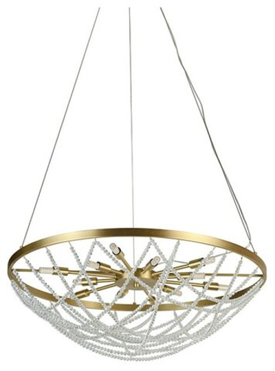 Подвесная люстра Newport ЭЛЬВИРА 8650/70 C brass