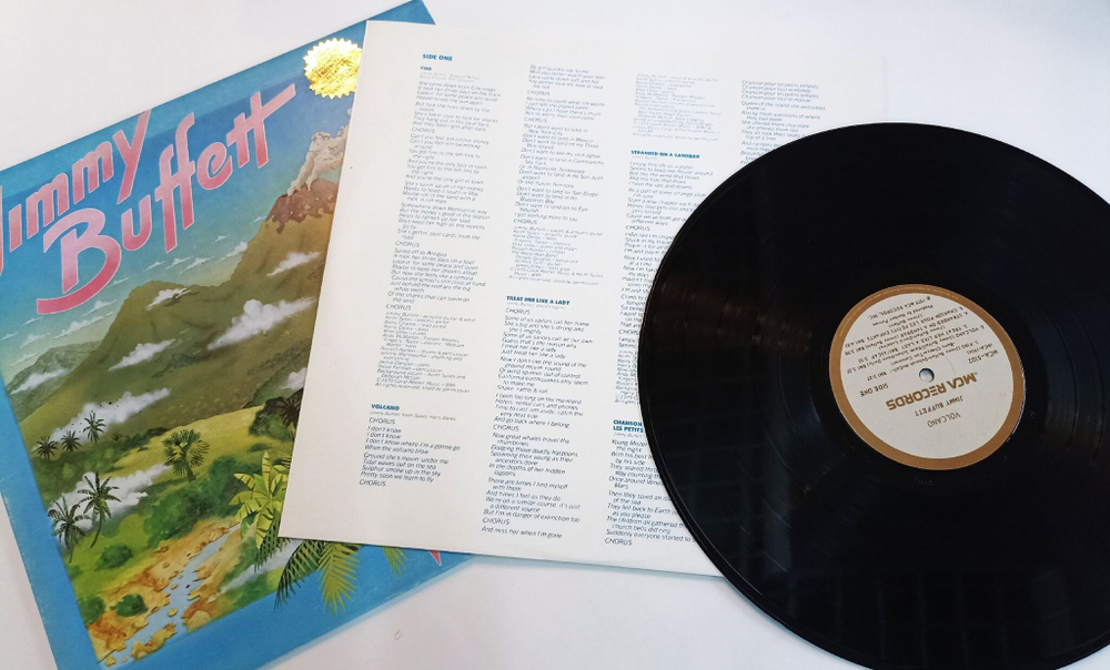 Винтажная виниловая пластинка LP Jimmy Buffett Volcano (USA 1979)