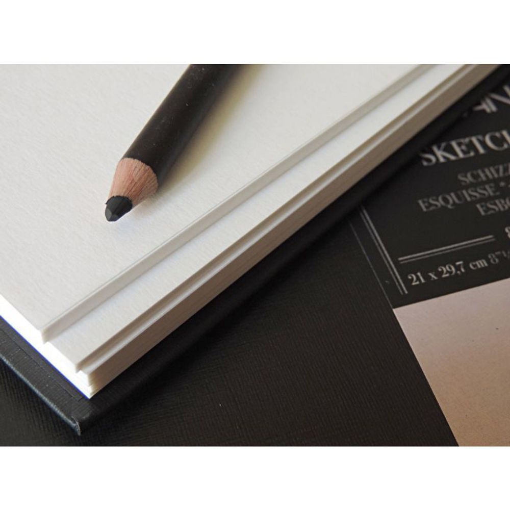 Альбом для эскизов А5 Fabriano Sketchbook 110 г/м², 21х29.7 см, склейка с трех сторон 80 л, Fabriano 19100002