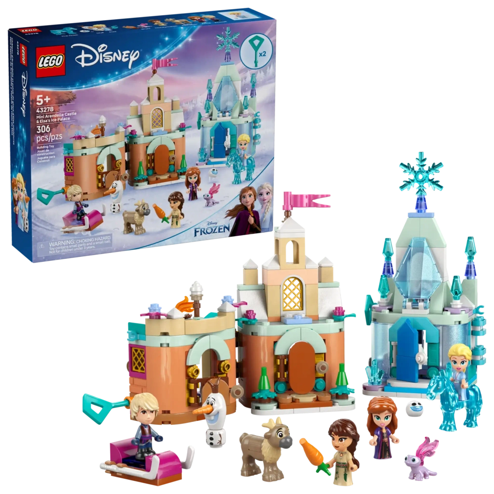 Конструктор LEGO Disney 43278 Мини-замок Эренделл и ледовый дворец Эльзы