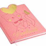 Дневник 1-4 класс 48 л., кожзам (твердая с поролоном), фигурный край, ЮНЛАНДИЯ, "Котик", 106934