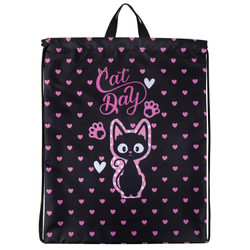 Мешок для обуви BRAUBERG KIDS, с петлей, 42х34 см, "Amazed cat", 271629