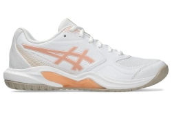 Женские теннисные кроссовки Asics Gel-Dedicate 9 - white/cantaloupe