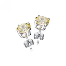 Серьги пусеты Light Yellow S