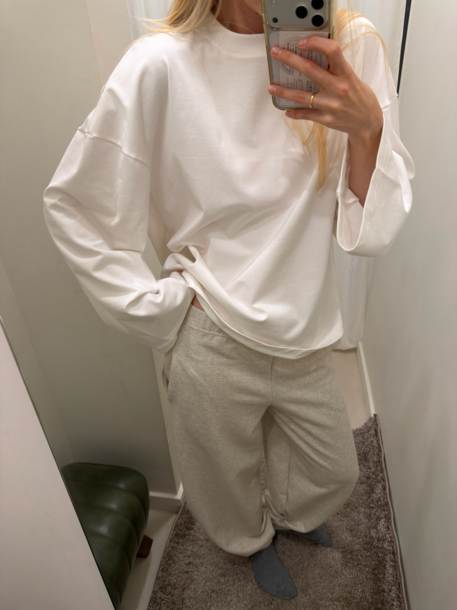 Лонгслив ren white