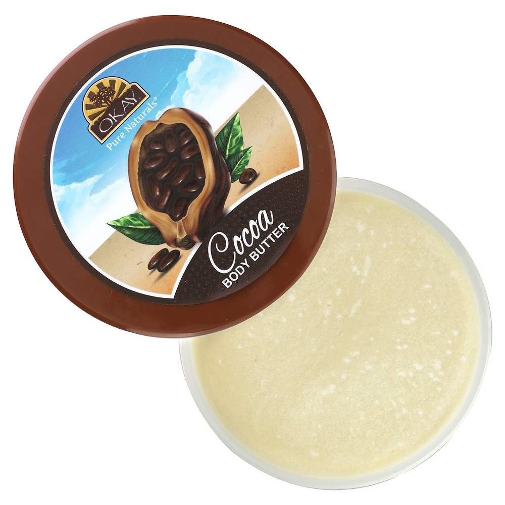 Okay Pure Naturals, Натуральное какао-масло, гладкое, 198 г (7 унций)
