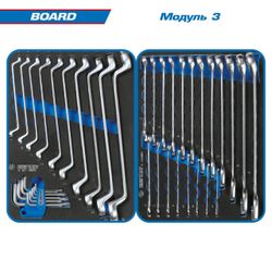 KING TONY (9G38-325MRVB) Набор инструментов "BOARD" в синей тележке, 325 предметов