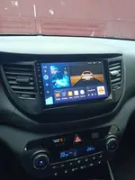 Магнитола для Hyundai Tucson 3 2015-2018 (без штатной КЗВ, рамка черная) - Teyes CC2 PLUS монитор 9" QLED, Android 10, Быстрая, SIM-слот