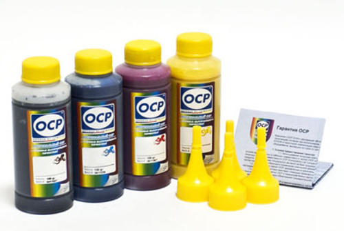 Комплект чернил OCP (BKP 249, C760/M758/Y752) для HP №27/56, 21/22, 28/57, 78  ,100 gr x 4