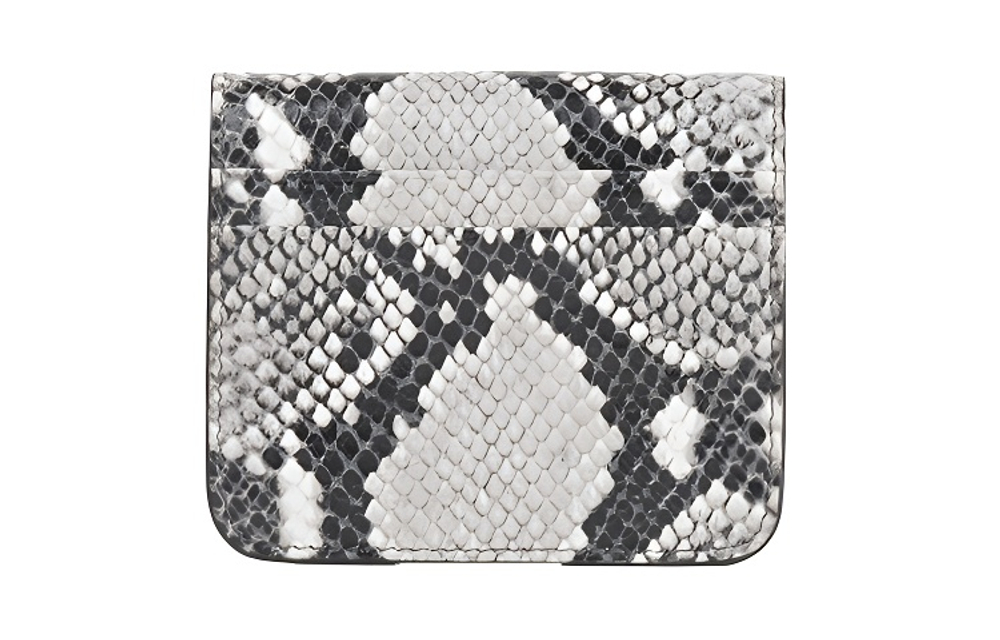 Balenciaga Calfskin Card Holder Women"s Black White