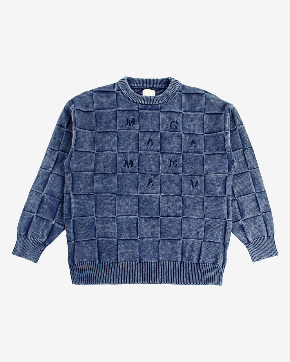 Свитер Squared script blue