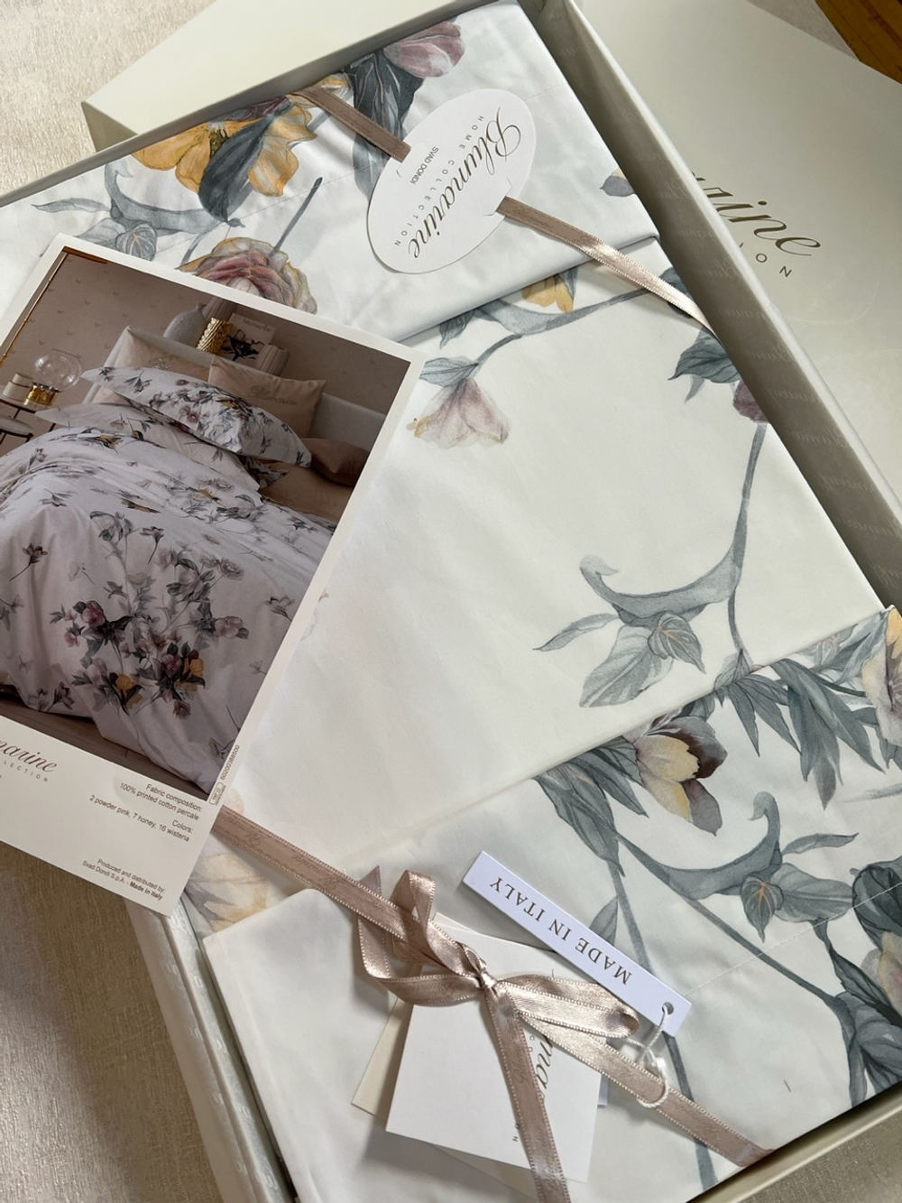 Постельное белье 2 спальное евро макси Blumarine Liala miele