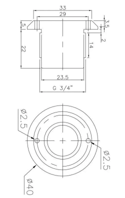 Пьезокнопка сенсорная G3/4"НР с кабелем 5м