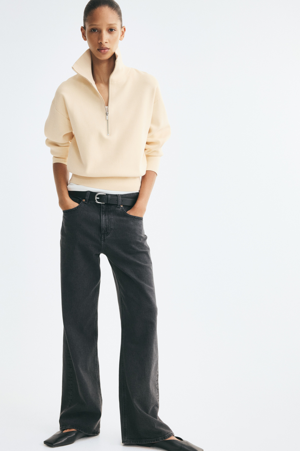 Тонкий свитер на молнии - H&M