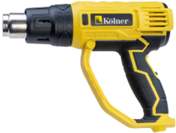 Строительный фен Kolner KHG 2200, 2200 Вт желтый
