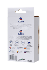 Синяя силиконовая расширяющая анальная втулка Bloom - 9,5 см. (Цвет: синий)