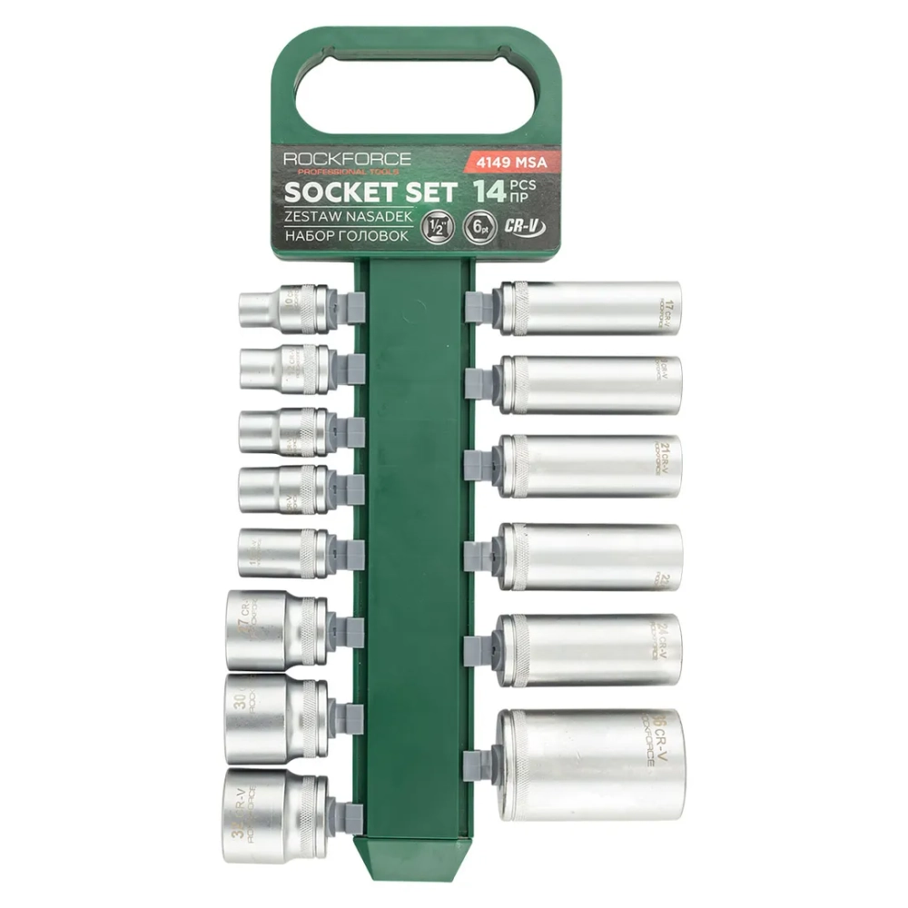 Головки, набор 14пр., 1/2''(6гр.) RockFORCE RF-4149 MSA