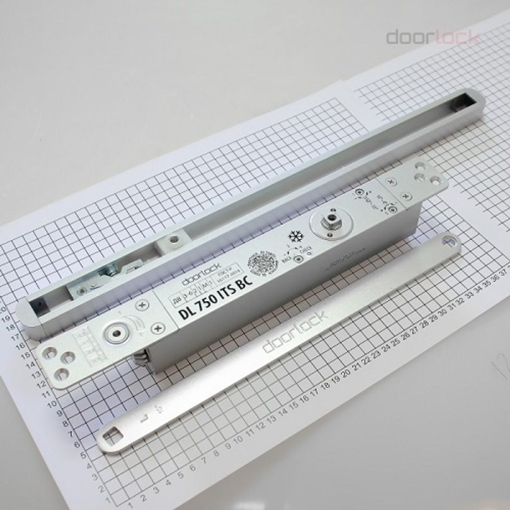 Доводчик врезной DOORLOCK DL750ITS/BC (Hold-open,Back Check) EN3-6 серебро