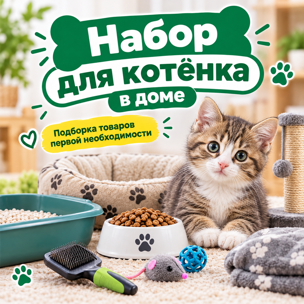 У вас появился котёнок! Что купить в первую неделю?