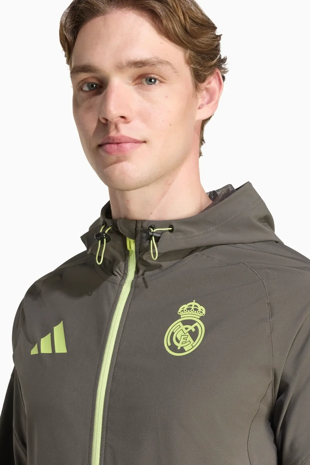 Ветровка adidas Real Madrid 25/26 Competition Vis Tech Travel - зеленый