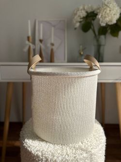 Корзина для хранения Sustainable collection, Ø32х28 см, молочная