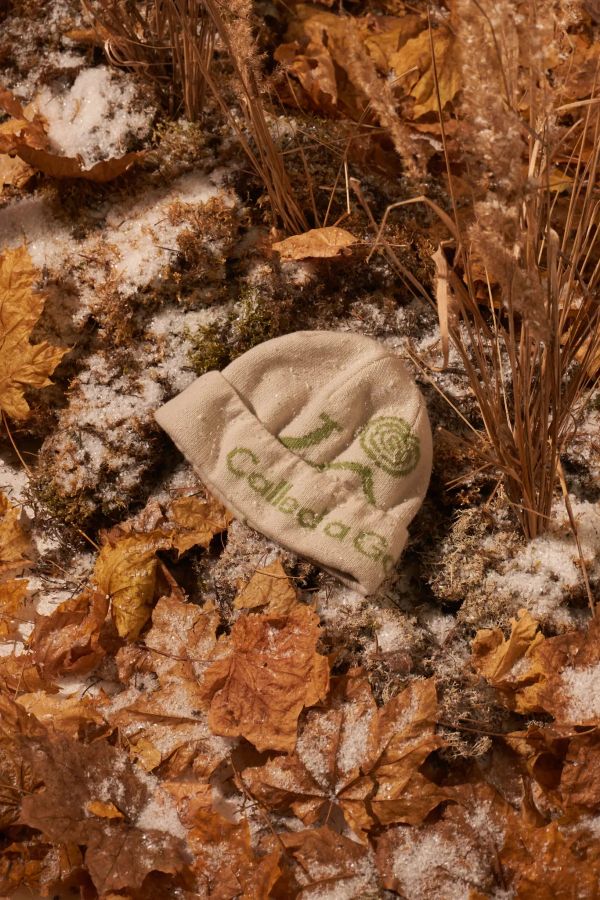 Шапка Pathway Logo Beanie молочный / зеленое яблоко - фото 5