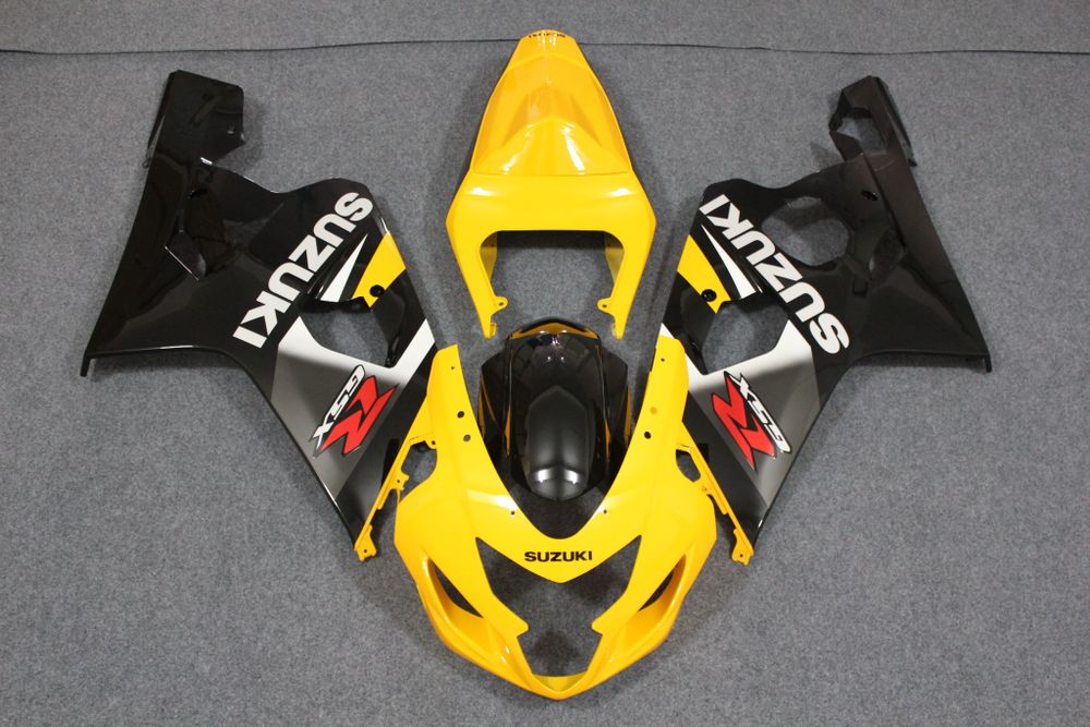 Комплект пластика для мотоцикла Suzuki GSX-R600/750 04-05 Желто-Черный