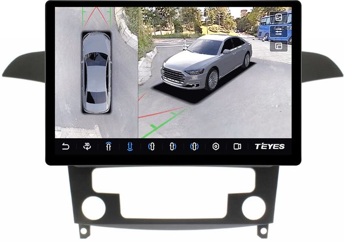 Магнитола для Ford S-Max, Galaxy 2 2006-2015 (климат) - Teyes CC3-2K-360 монитор 13" 2K QLED на Android 10, Быстрая, CarPlay, 4G SIM-слот, 4 камеры в комплекте