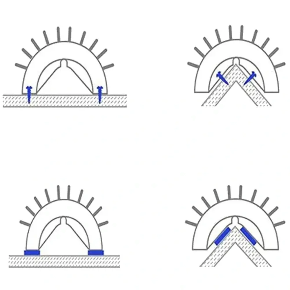 Щетка для вычесывания шерсти угловая «Счастливый хвост!», цвет серый, 12,4*8см (коробка)