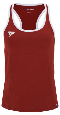 Женский топ теннисный Tecnifibre Team Tank-Top - cardinal
