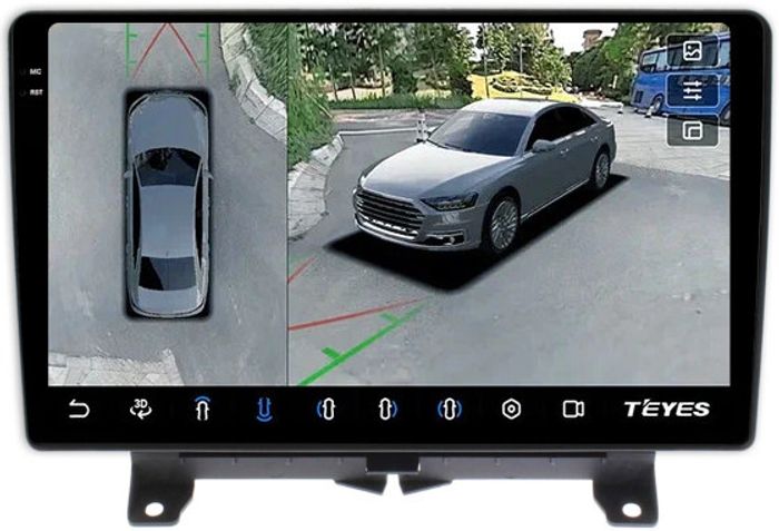 Магнитола для Range Rover Sport 2005-2009 - Teyes CC3-2K-360 на Android 10, Быстрая, 2K QLED, CarPlay, 4G SIM-слот, 4 камеры в комплекте