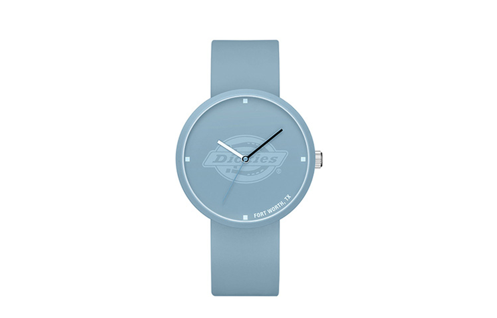 Dickies Wrist Watch Quartz Movement Silicone Leather Strap Green Dial Women"s Watch
