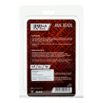 Чёрная анальная цепочка 31см ToyFa Black&Red 901302-5