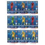 Спортивные карточки. Футбол. Базовый сет. Набор 135 шт. PANINI Евро 2016. Adrenalyn XL