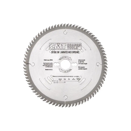 Диск пильный 250x30x3,2/2,2 10° TCG Z=80 CMT 281.080.10M