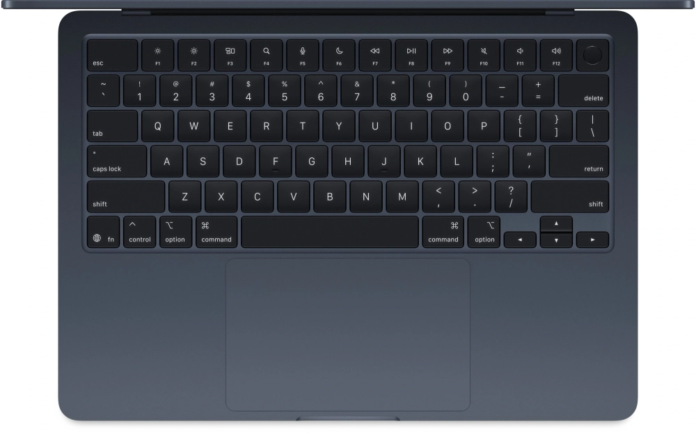 Ноутбук Apple MacBook Air A3240 M4 10 core 16Gb SSD256Gb/8 core GPU 13.6" Liquid Retina (2560x1664) macOS midnight WiFi BT Cam (MW123LL/A)