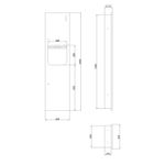 Шкаф для ванной комнаты COMPACT 12020.P.2.S матовый