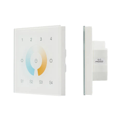 INTELLIGENT ARLIGHT Сенсорная панель DALI-901-11-4G-4SC-MIX-DT8-IN White (BUS/230V) (IARL, IP20 Пластик, 3 года) 037198