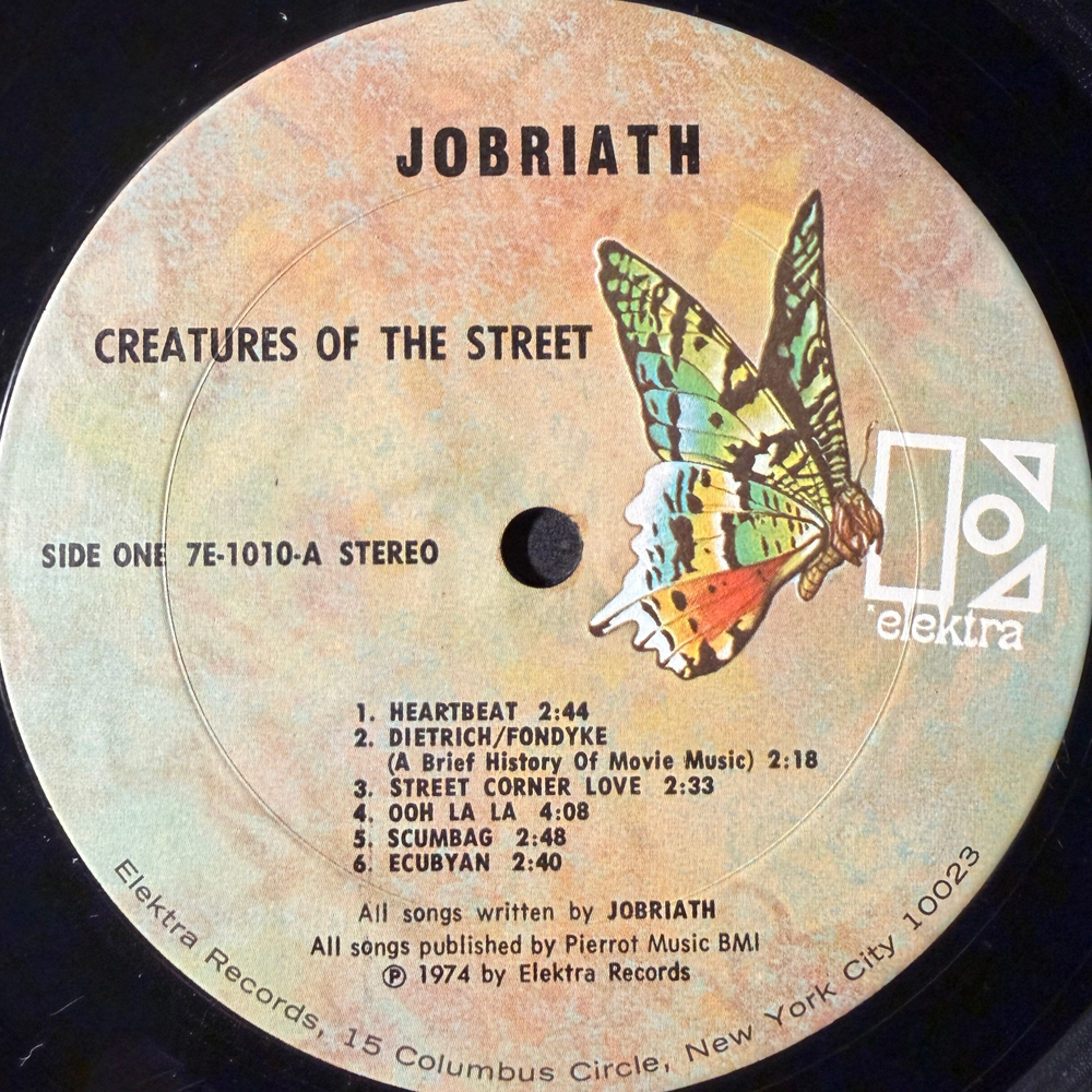 Jobriath – Creatures Of The Street (США 1974г.) Т