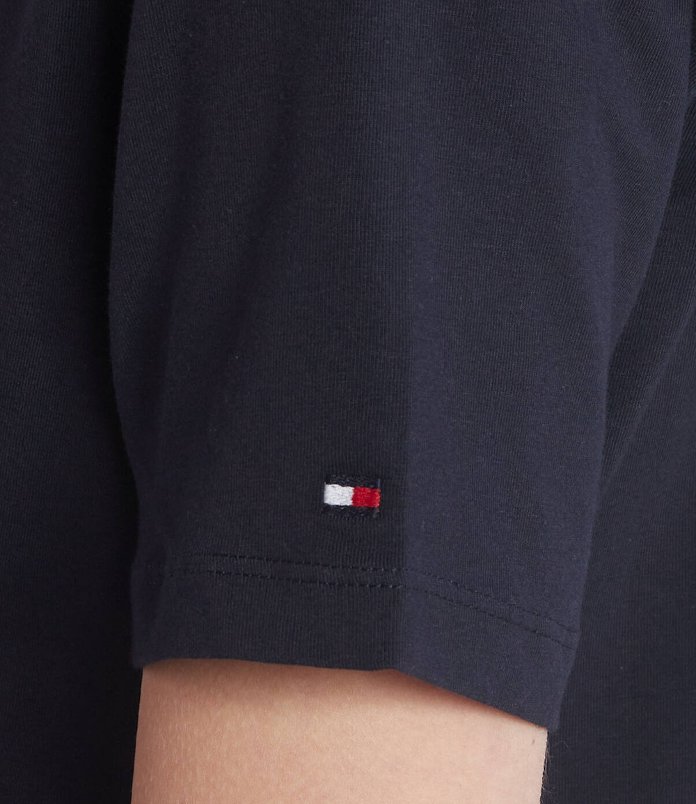 футболка crest v-nk Tommy Hilfiger - темно-синий(WW0WW37204)