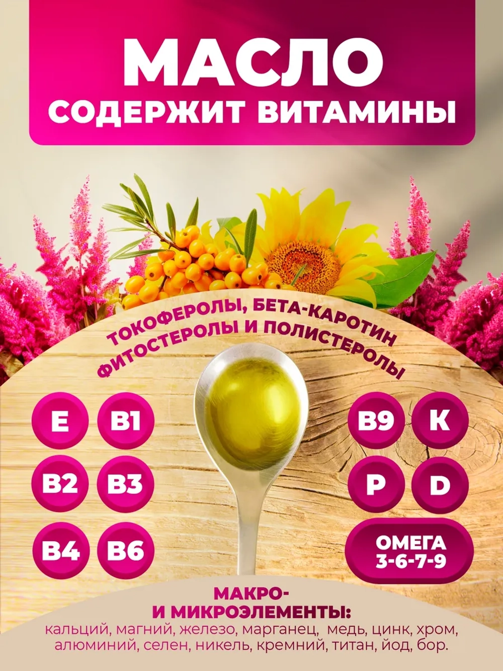 Масло амарантовое с облепиховым и подсолнечным, 250мл.