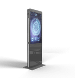 Интерактивный киоск Black Glass Max (с фасадным стеклом) 43"
