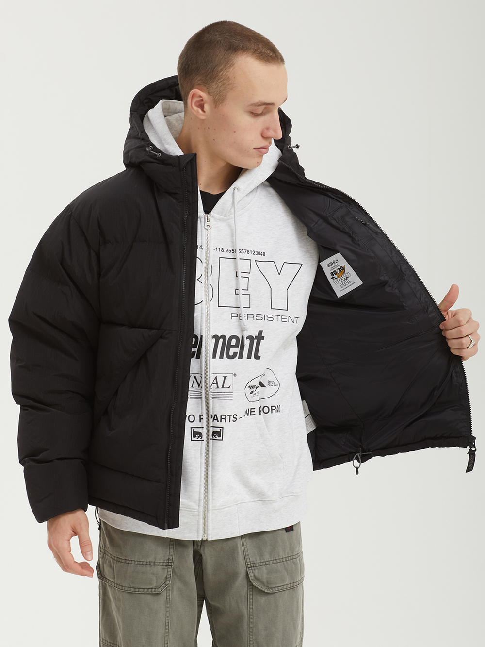 Мужской Пуховик Down Puffer Hooded