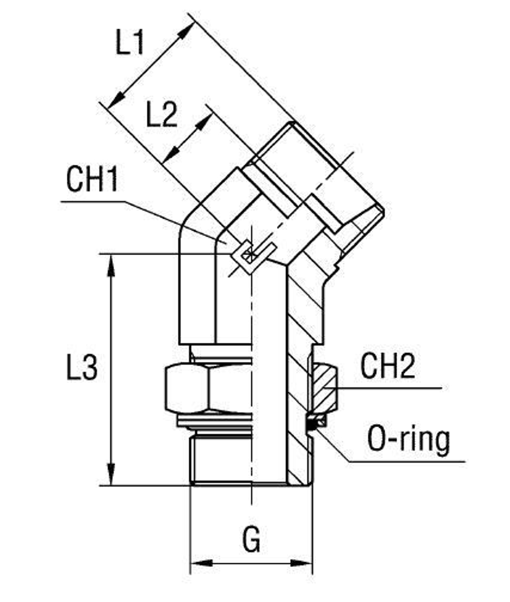 Штуцер FRG45 DS30 BSP 1.1/4 (корпус)