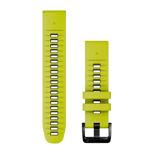 Ремешок Garmin Quickfit 22mm, Watch Band, Electric Lime/Graphite Silicone