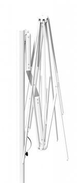 Зонт профессиональный 2.9х2.9 м Scolaro Astro Starwhite, белый, серо-коричневый