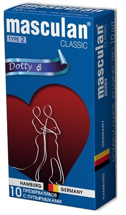 Презервативы Masculan Classic с пупырышками (Dotty)