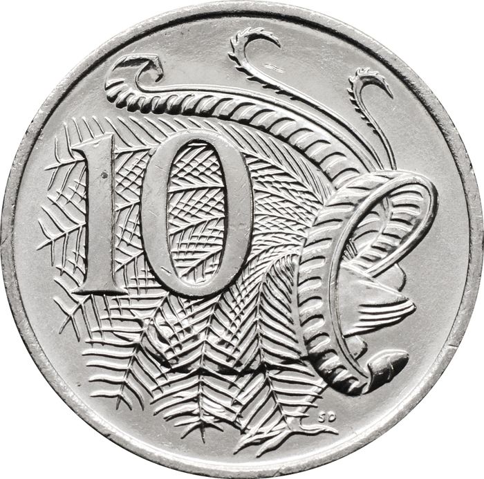 10 центов 2025 Австралия