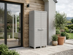 Уличный пластиковый шкаф Toomax Woody's XL Shelves Grey